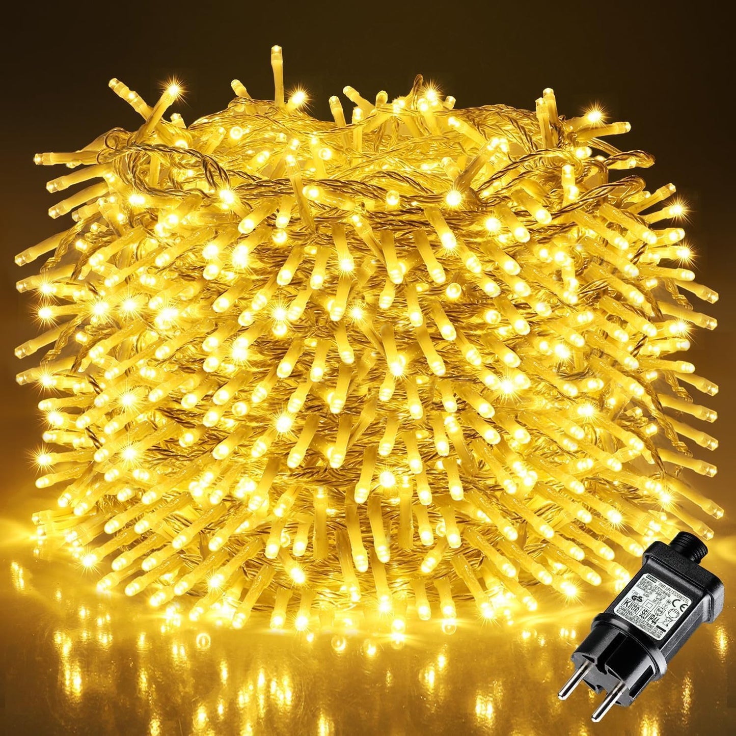 Lichterkette mit 8 Modi und Speicherfunktion, 30M