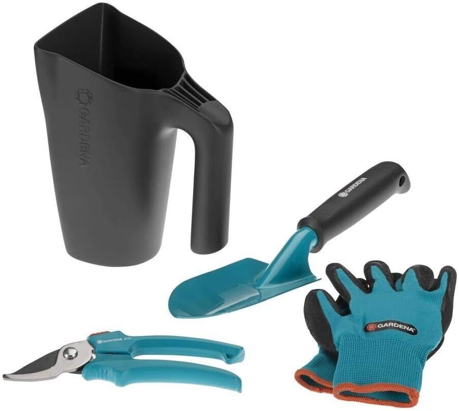 4-teiliges Gartenpflege-Set mit Schere & Kelle, Kleingeräte Single