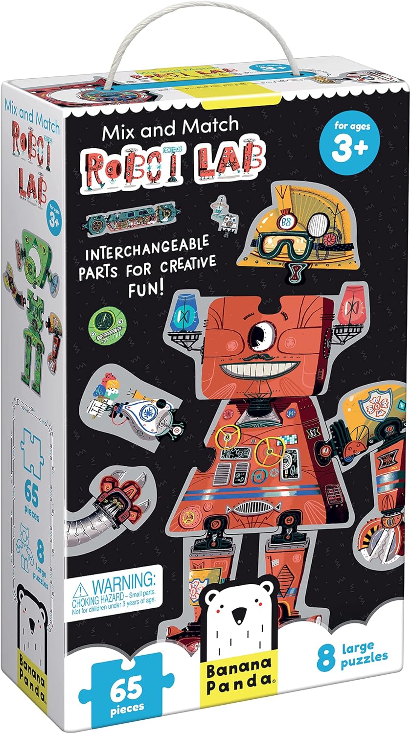 Mix and Match Robot Lab Puzzlespiel