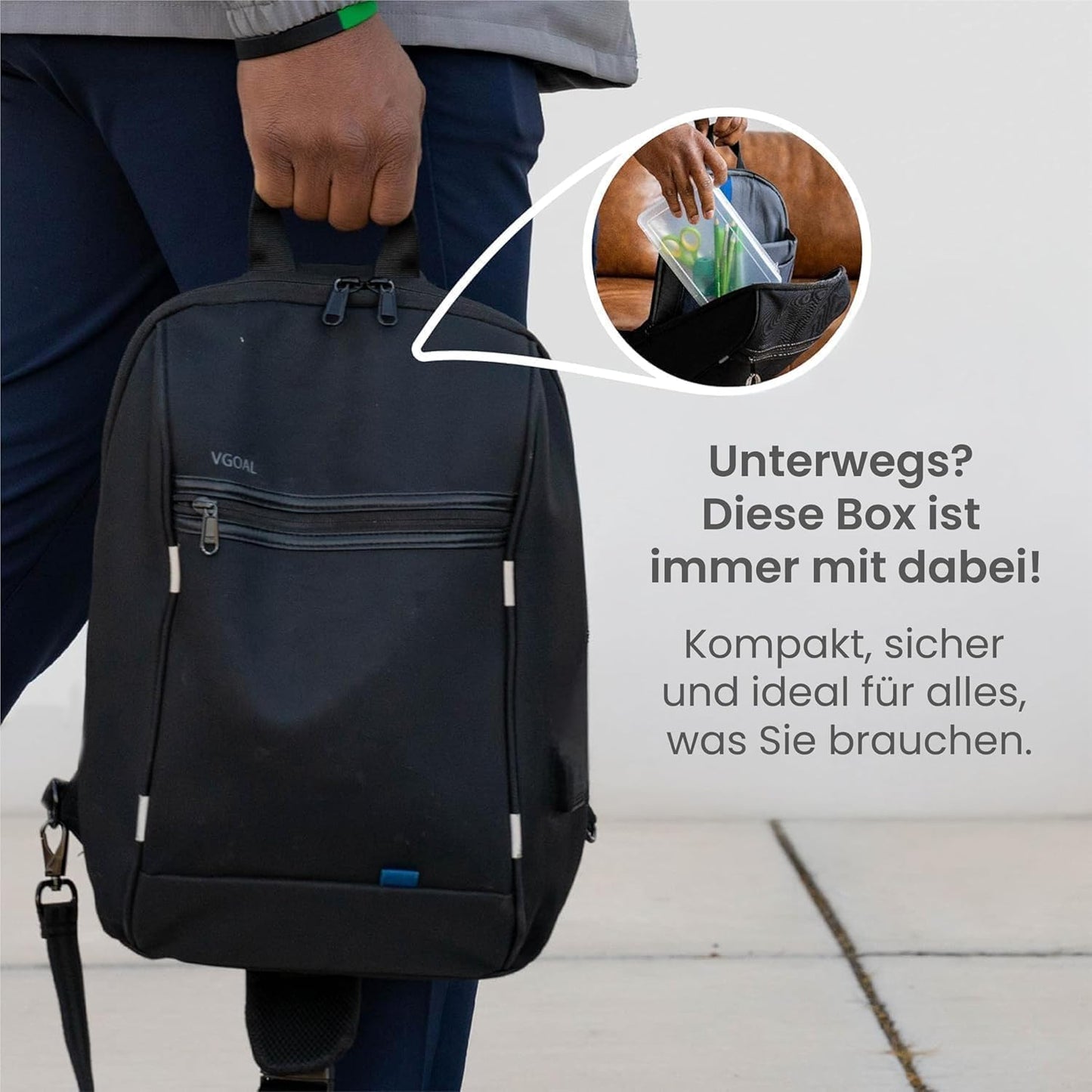 Stapelbare Aufbewahrungsboxen-Set (10x 1.4L), Aufbewahrung Stift x10