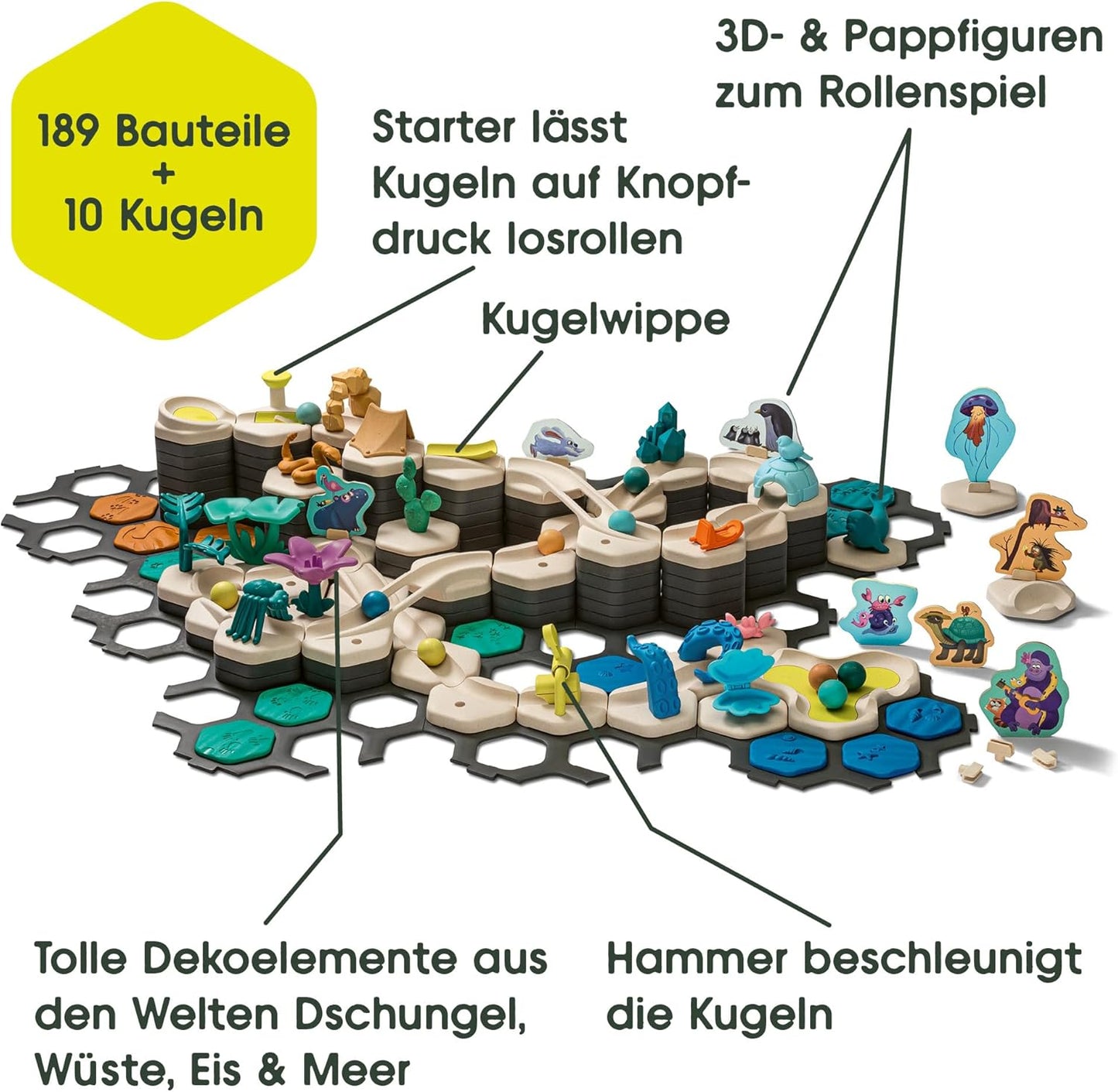 GraviTrax Junior XXL Starter-Set Murmelbahn ab 3 Jahren, Single
