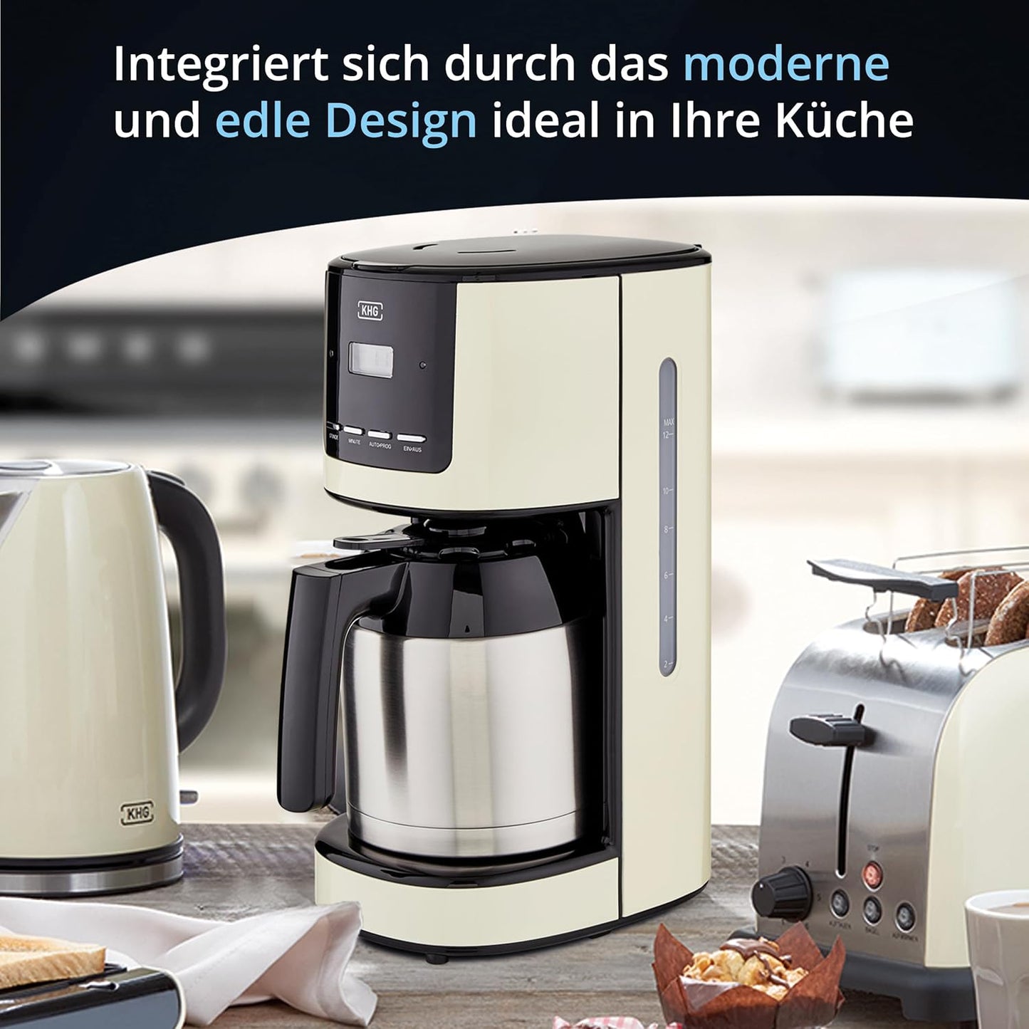 Kaffeemaschine TKA-182 mit Thermo-Kanne