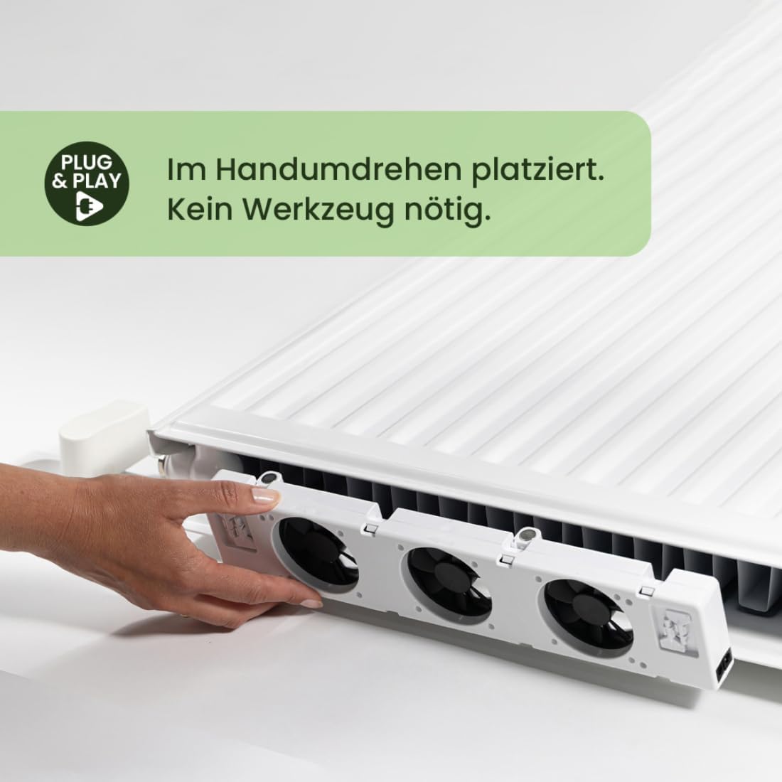 Heizkörper-Ventilator Duo-Set mit Energiesensor, Control Sensor