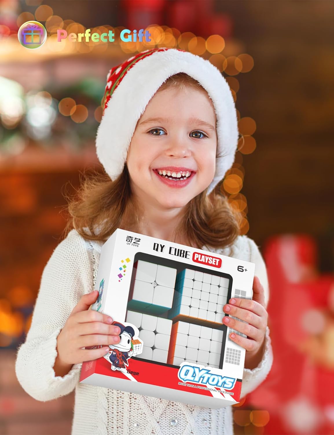 Speed Cube Set mit Tutorial, Stickerless Cube