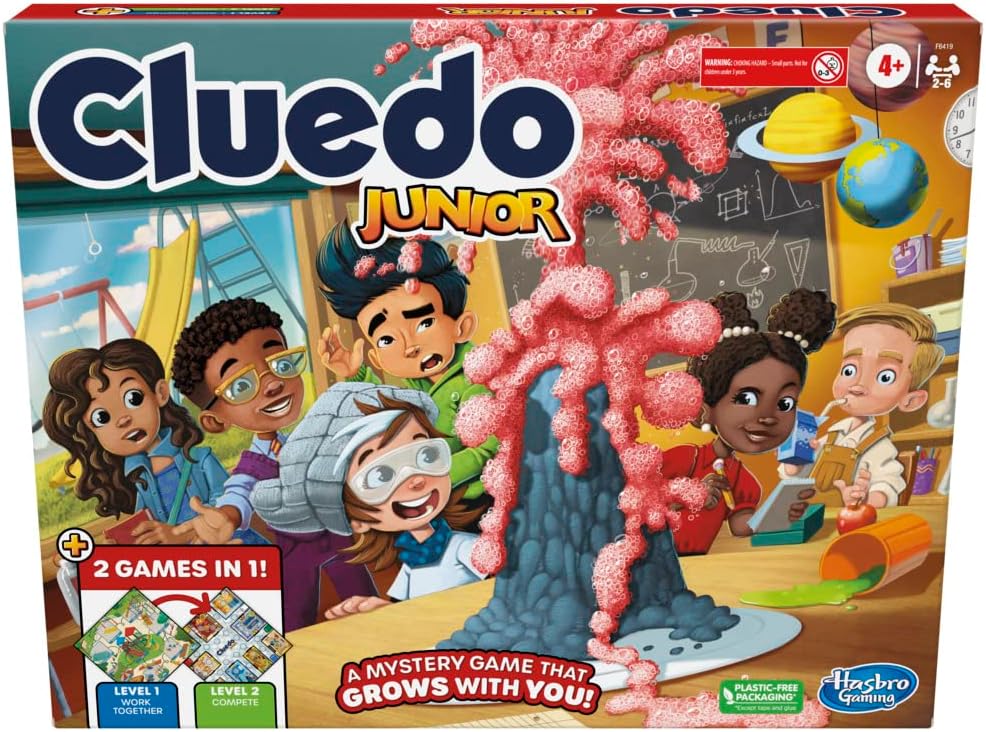 Cluedo Junior 2-in-1 Brettspiel, Junior 2-in-1