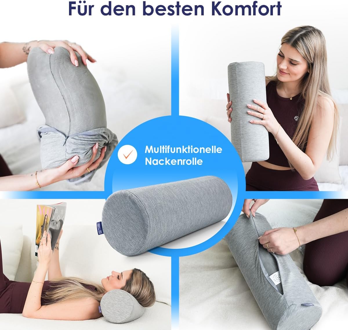 Ergonomische Kissenrolle