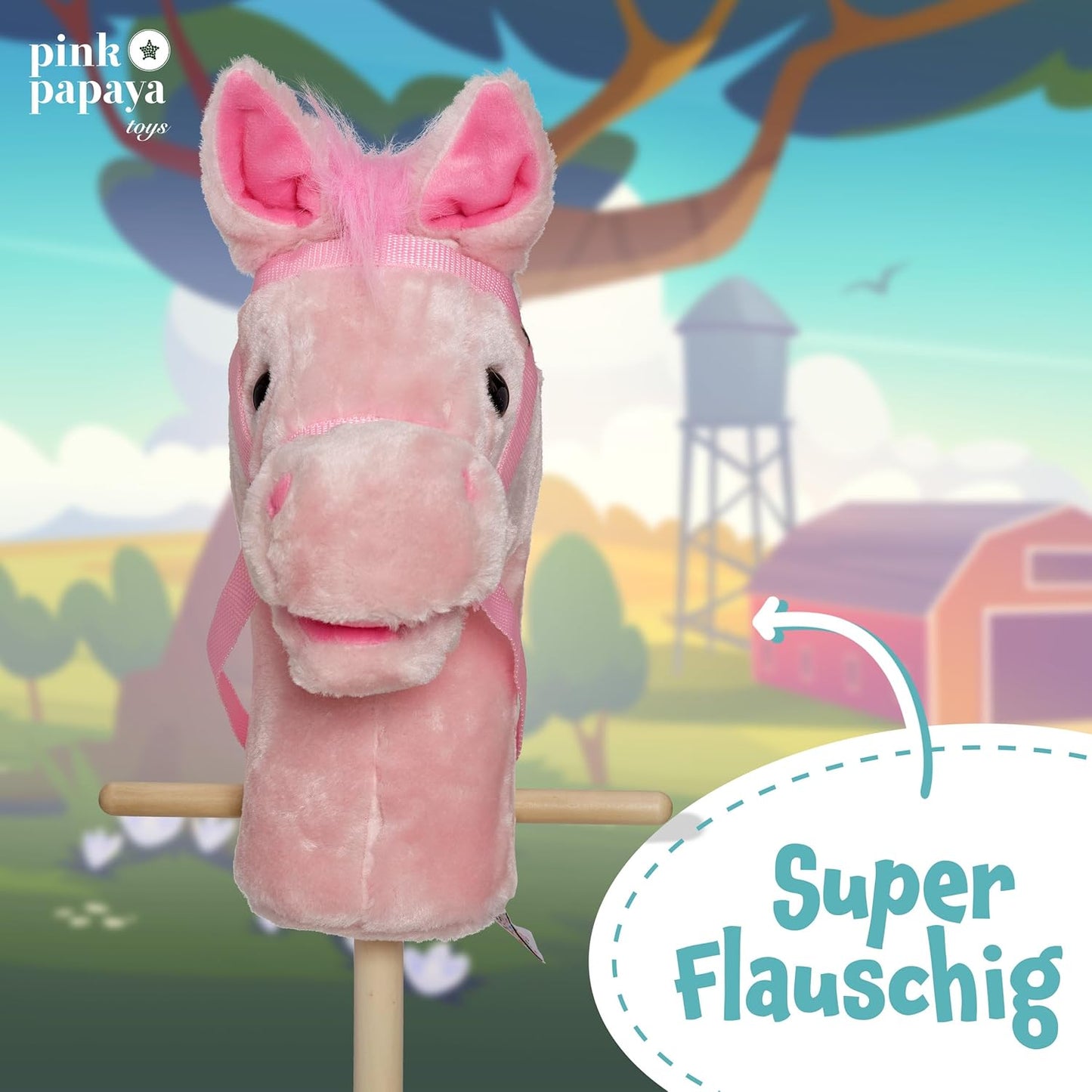 Steckenpferd mit Soundeffekten Gewieher & Galopp, Steckenpferd Sparkles
