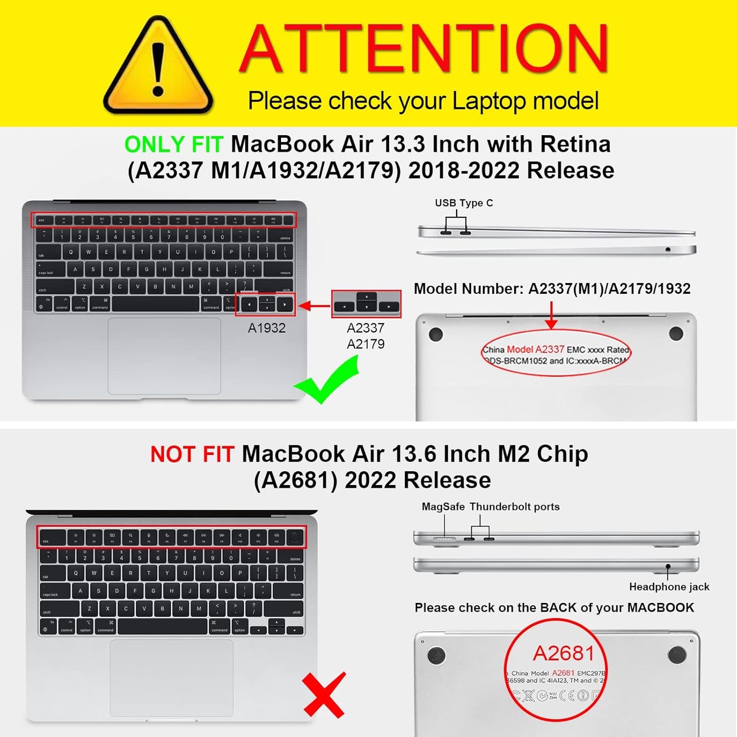 Rugged Hybrid Schutzhülle für MacBook Air 13, *Transparent