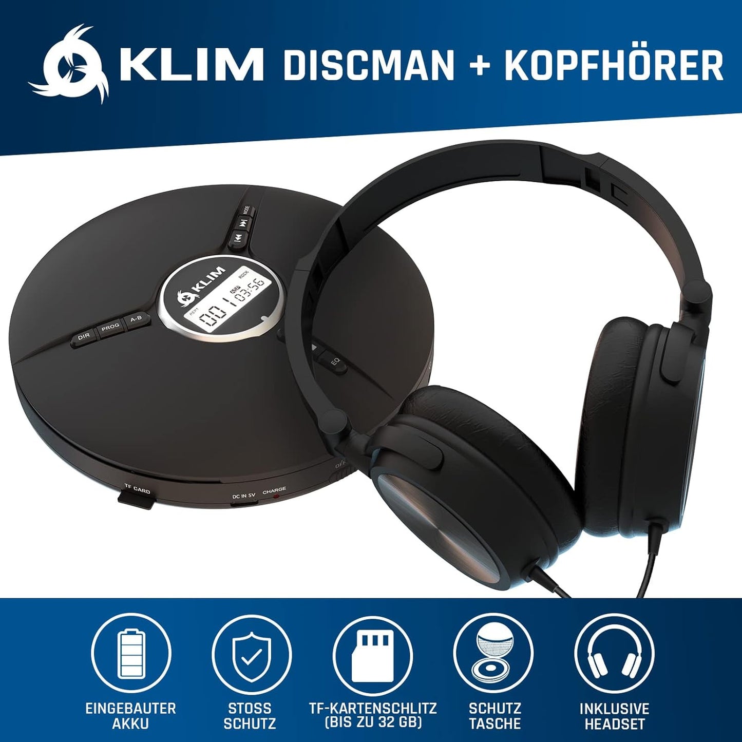 Discman mit Kopfhörer