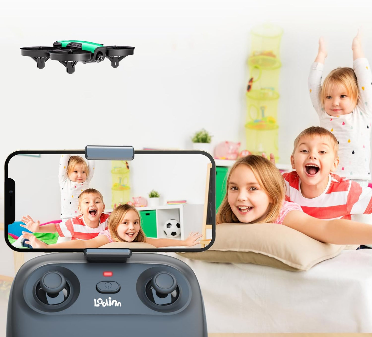 Mini-Drohne mit Kamera für Kinder, 1. Grün
