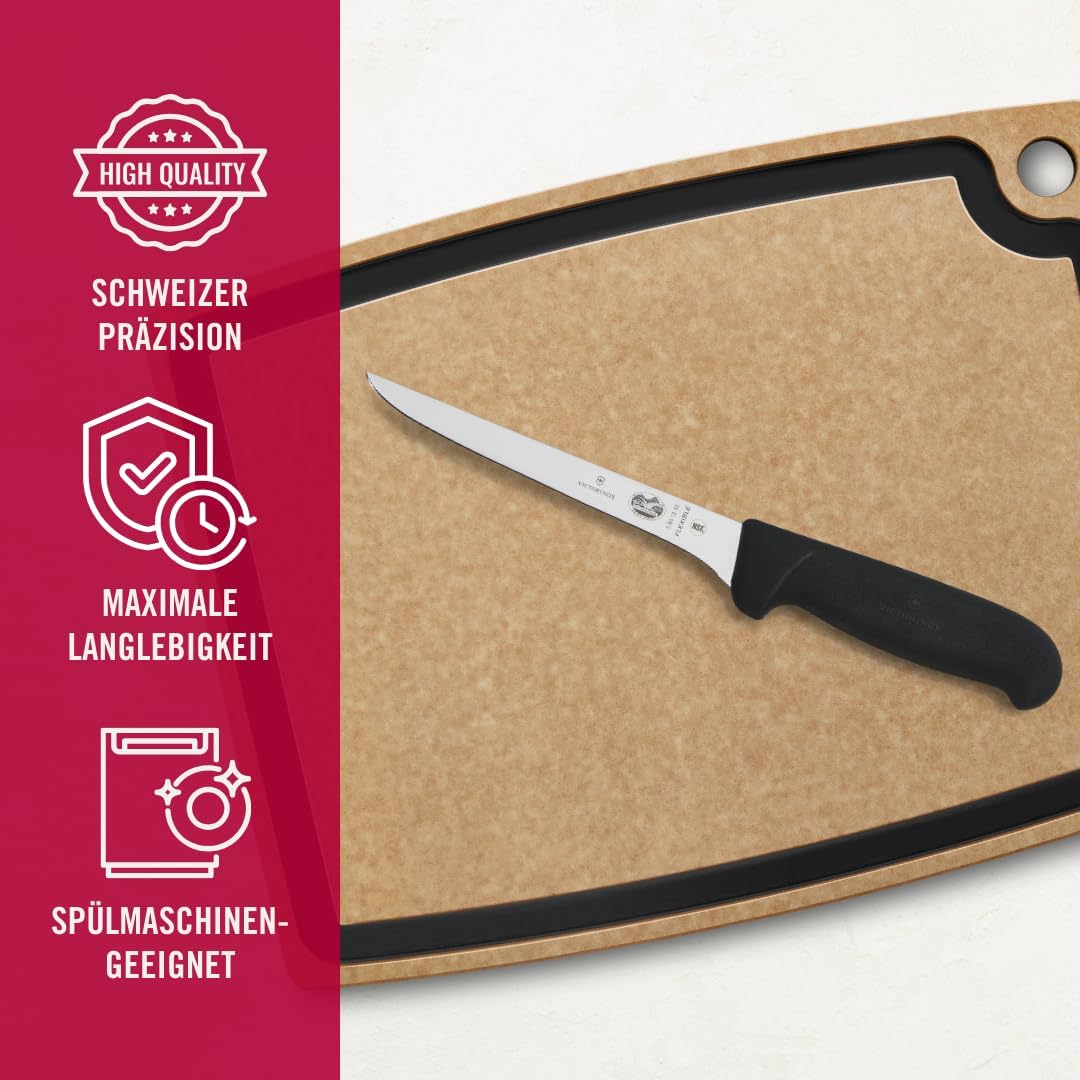 Fibrox Ausbeinmesser mit flexibler Klinge, Schwarz Flexible Klinge