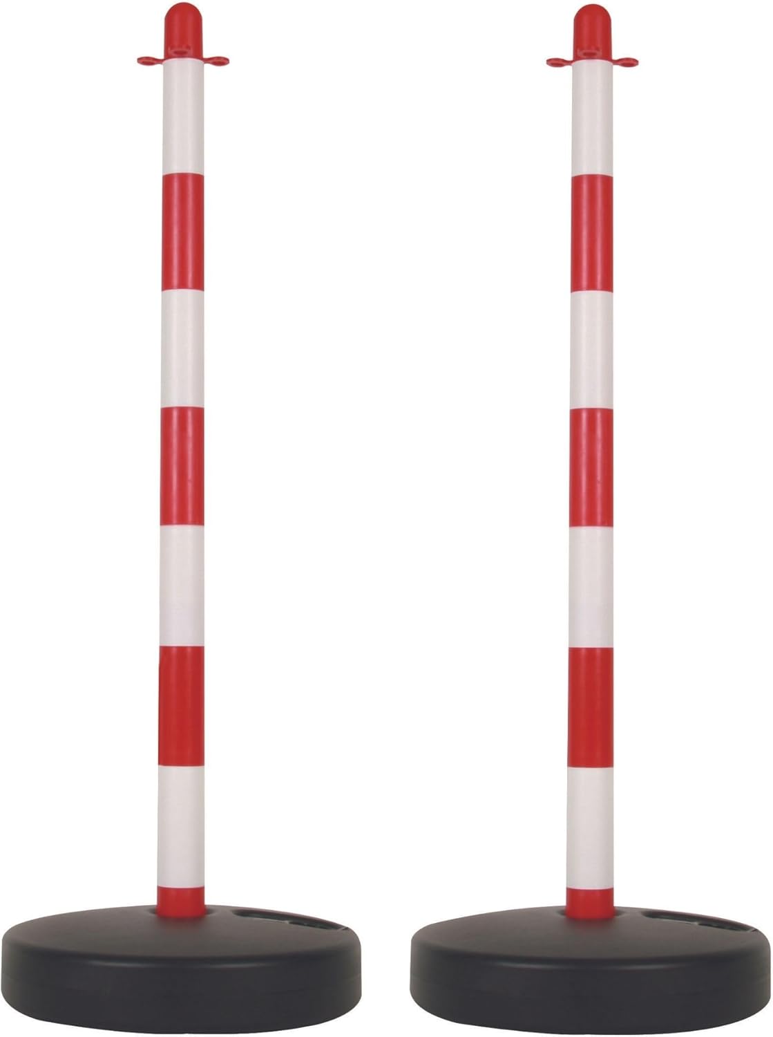 2er Absperrpfosten-Set mit befüllbarem Fuss