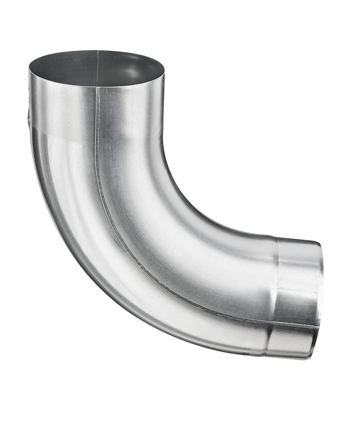 Zink-Rohrbogen 85Grad, 100mm, mit Einzug