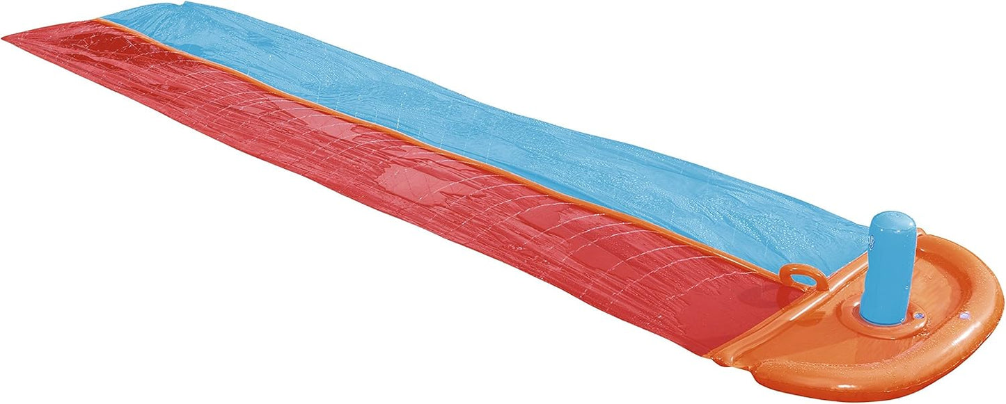H2oGo Doppel Wasserrutsche mit Ziel-Fontaine, Zweispuriger Dragstrip