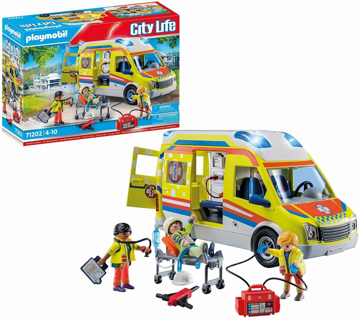 71202 City Life - Rettungswagen mit Licht und Sound, Konstruktionsspielzeug