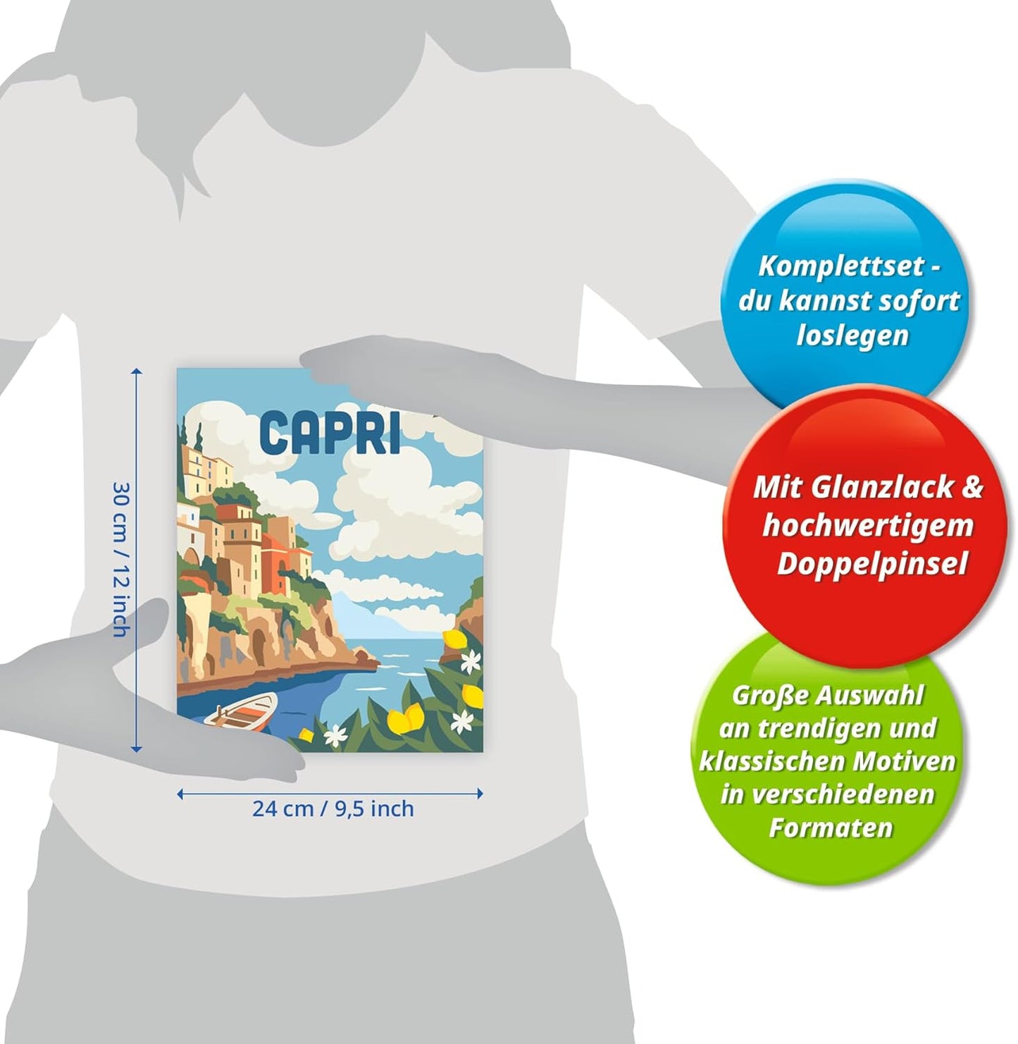 CreArt Adults Trend - Capri Malen nach Zahlen