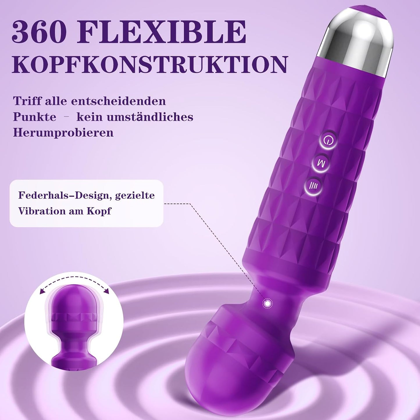 G-Punkt Vibrator mit 20 Stimulationsmodi, Lila