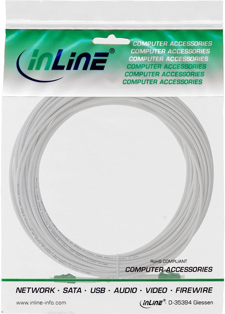 LWL Simplex Kabel, 40m ; LC/APC 8° zu LC/APC 8°