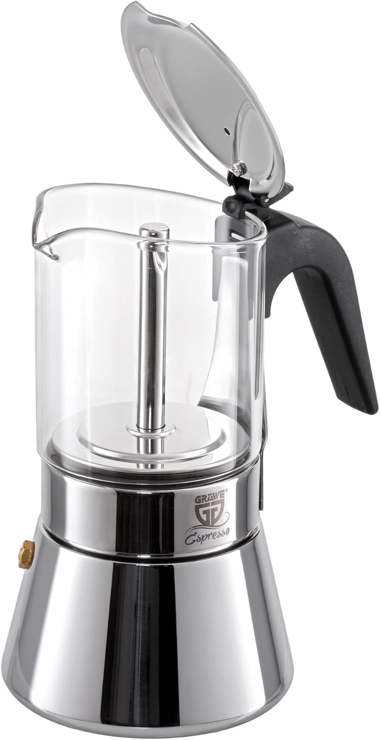 Espressokocher mit Glaskanne, 240 ml