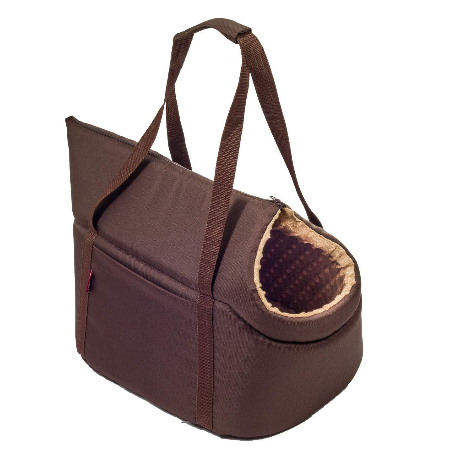 Tragetasche für Haustiere, L Braun Beige/Minky