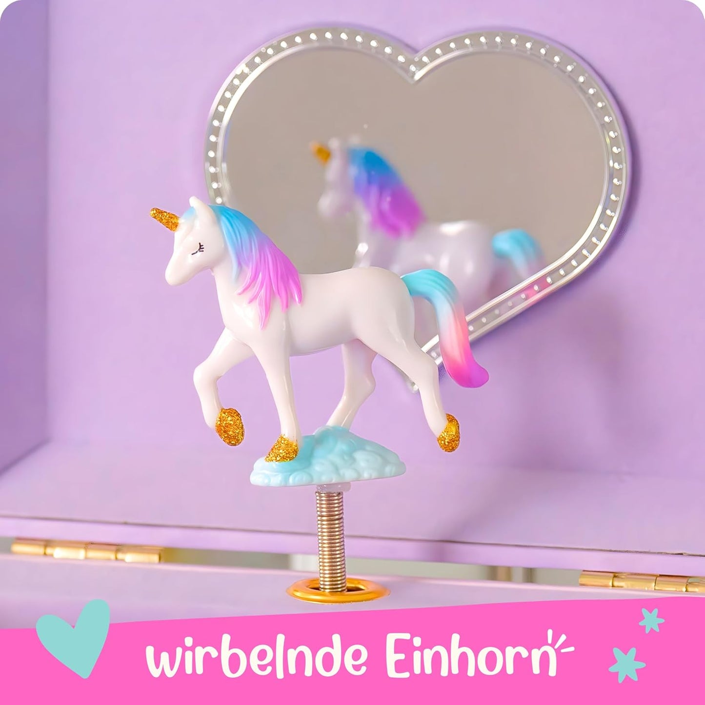 Einhorn-Schmuckkästchen mit Spieluhr, Zauberhaftes Einhorn