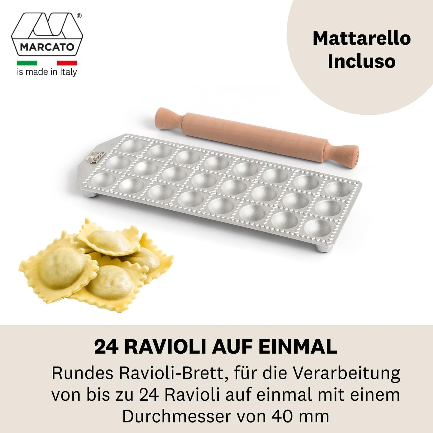 Ravioli-Form Rund