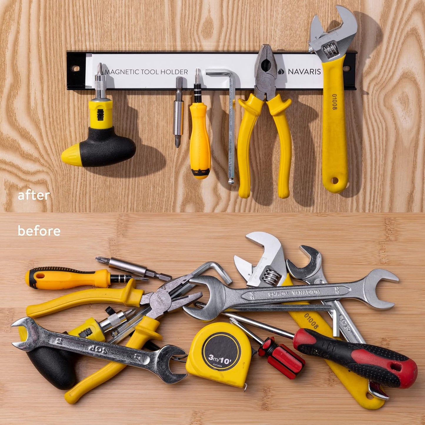 Magnetische Werkzeugleiste Set, 30 x 2,3 cm 4