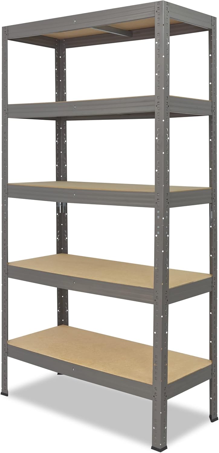 Schwerlastregal mit 5 Böden, H: 180cm / B: 110cm / T: 40cm