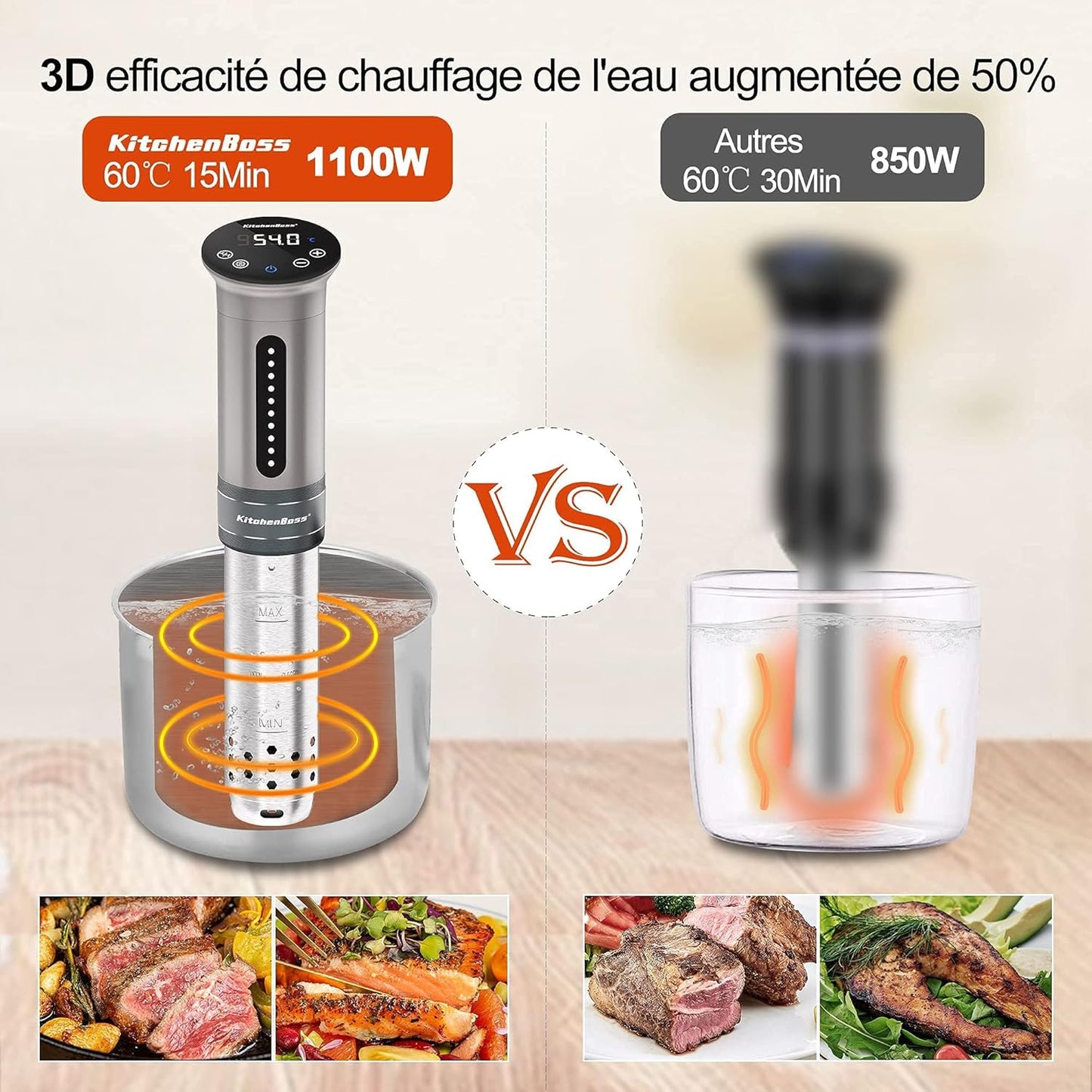 Sous Vide Garer G310, Silber