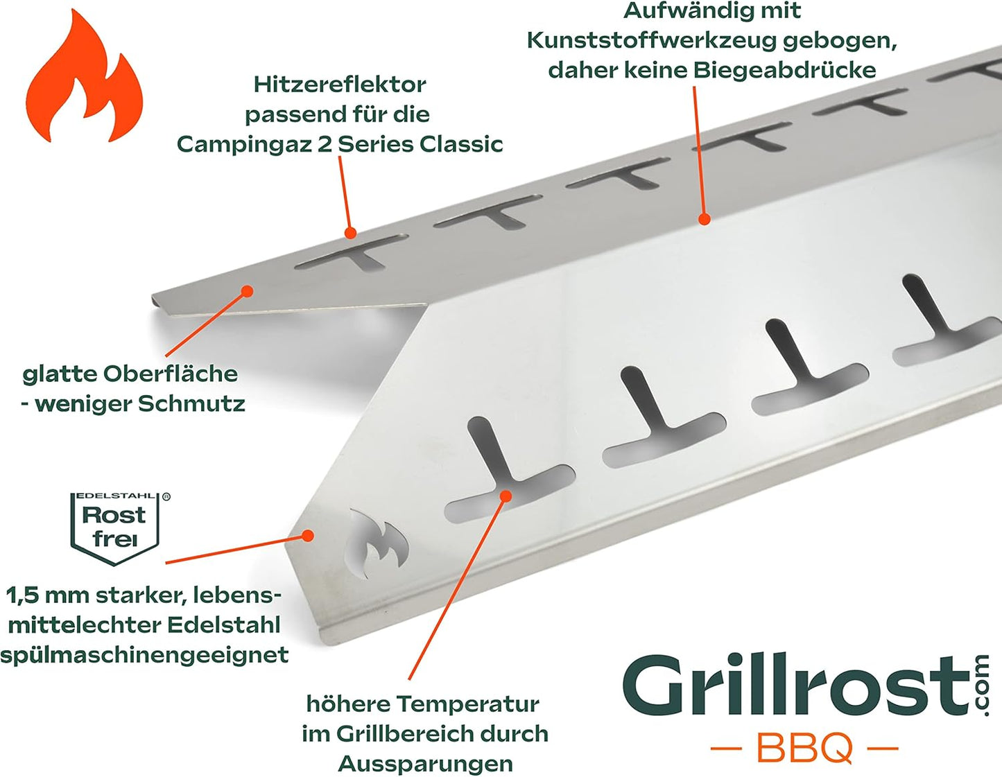 Aromaschienen für Campingaz Grill Classic 2, Series 2 Classic