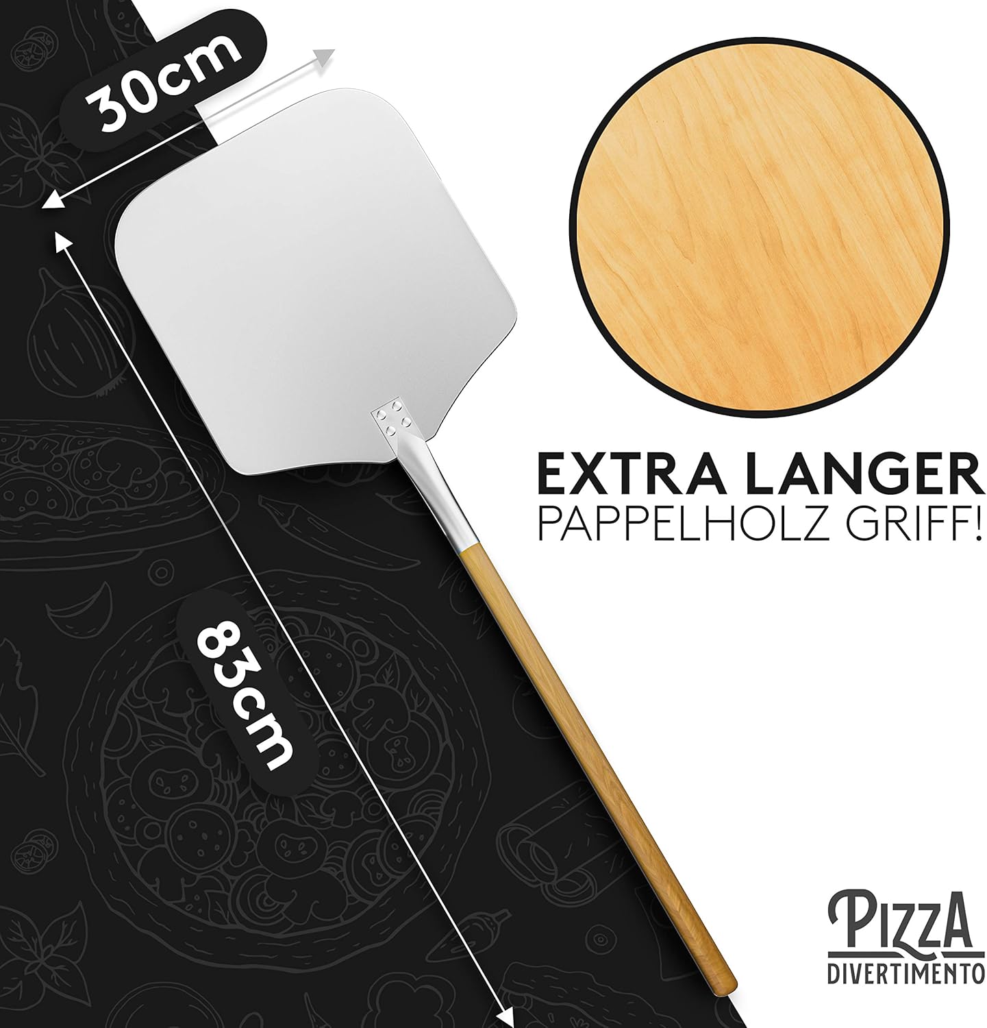 Pizzaschieber, Pizzaschieber 83 Cm