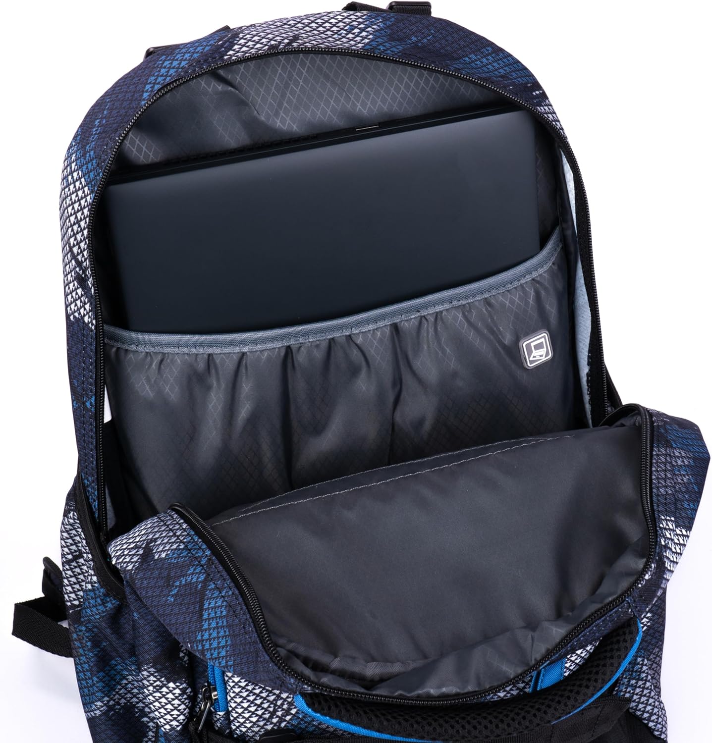 Schulrucksack-Set, Dunkelblau/Hellblau|8-teilig