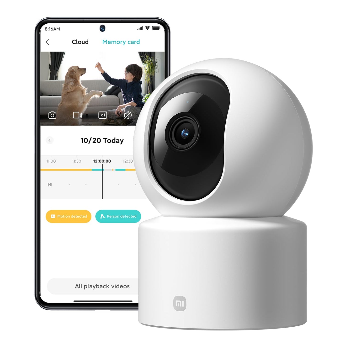 Überwachungskamera 2K Innen mit 360° Panorama, C301