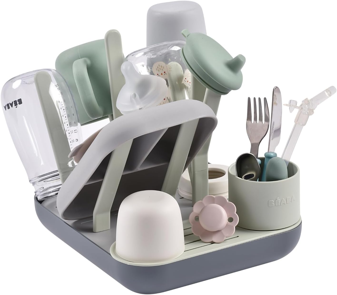 Modulares Abtropfgestell für Babyflaschen, Gris