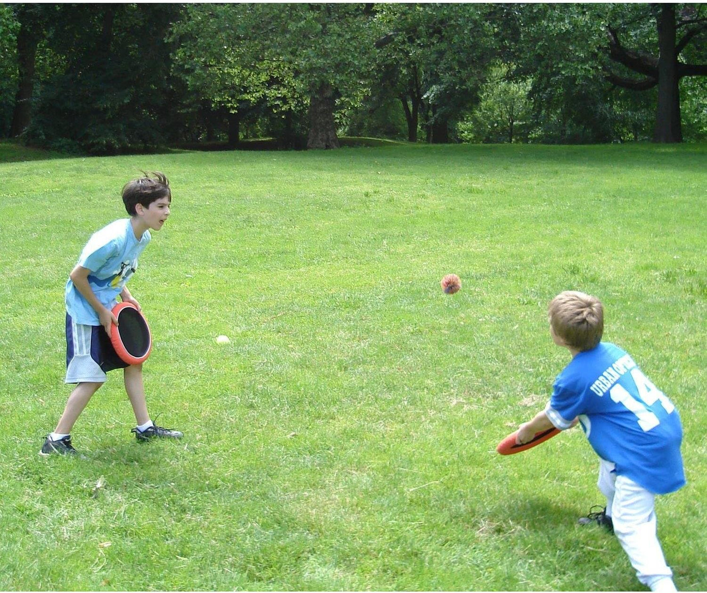 Ogo Sport Set mit Softdiscs & Ball, blau/orange Einheitsgrösse Single