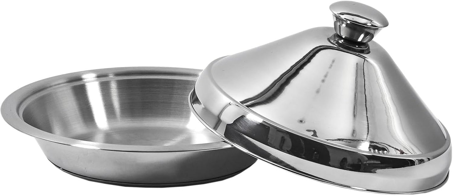 Tajine aus Edelstahl, 24 cm, zum Kochen