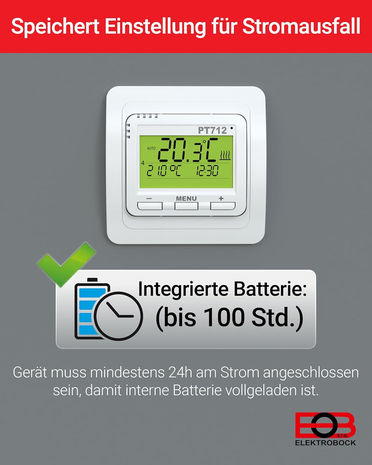 Digitaler Raumthermostat PT712