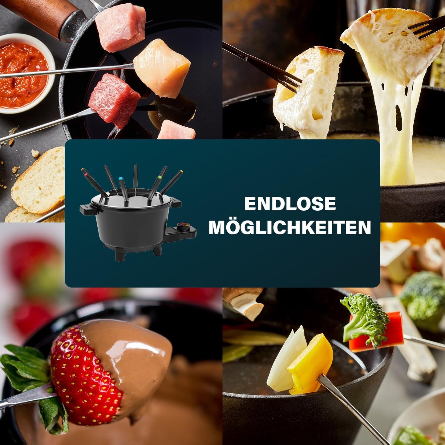 Fondue-Set mit Thermostat
