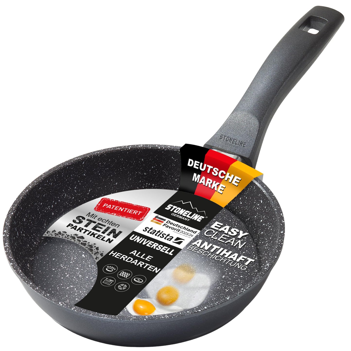 Bratpfanne 18 cm, Schwarz 18cm