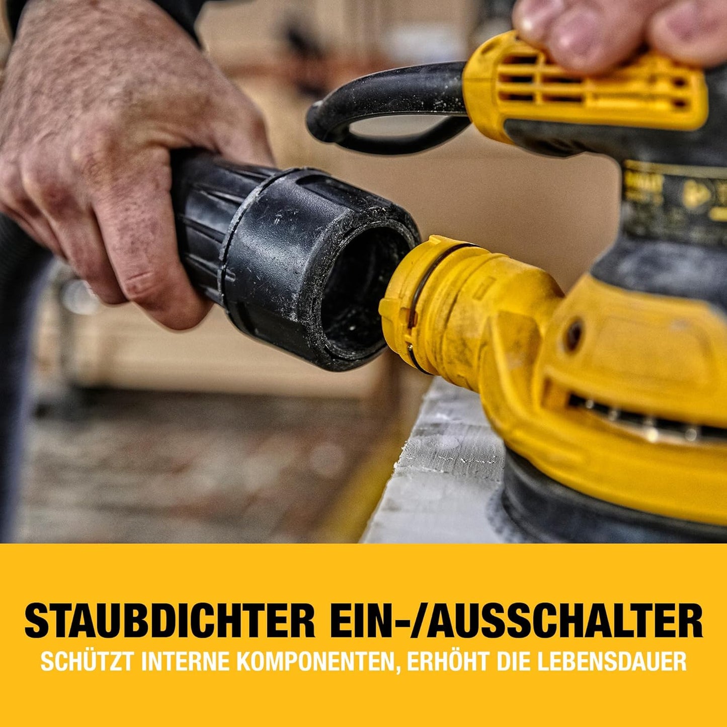 Exzenterschleifer DWE6423 mit Vibrationsdämpfung (280 W), Single
