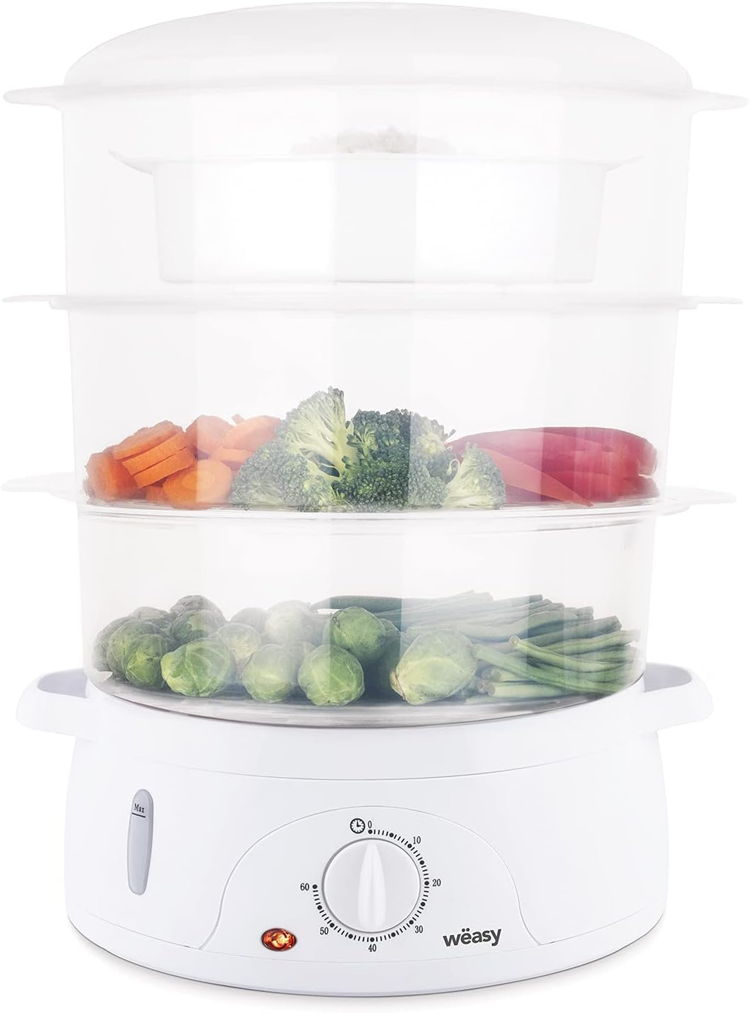 Elektrischer Dampfgarer VEGE8 mit 3 Schalen