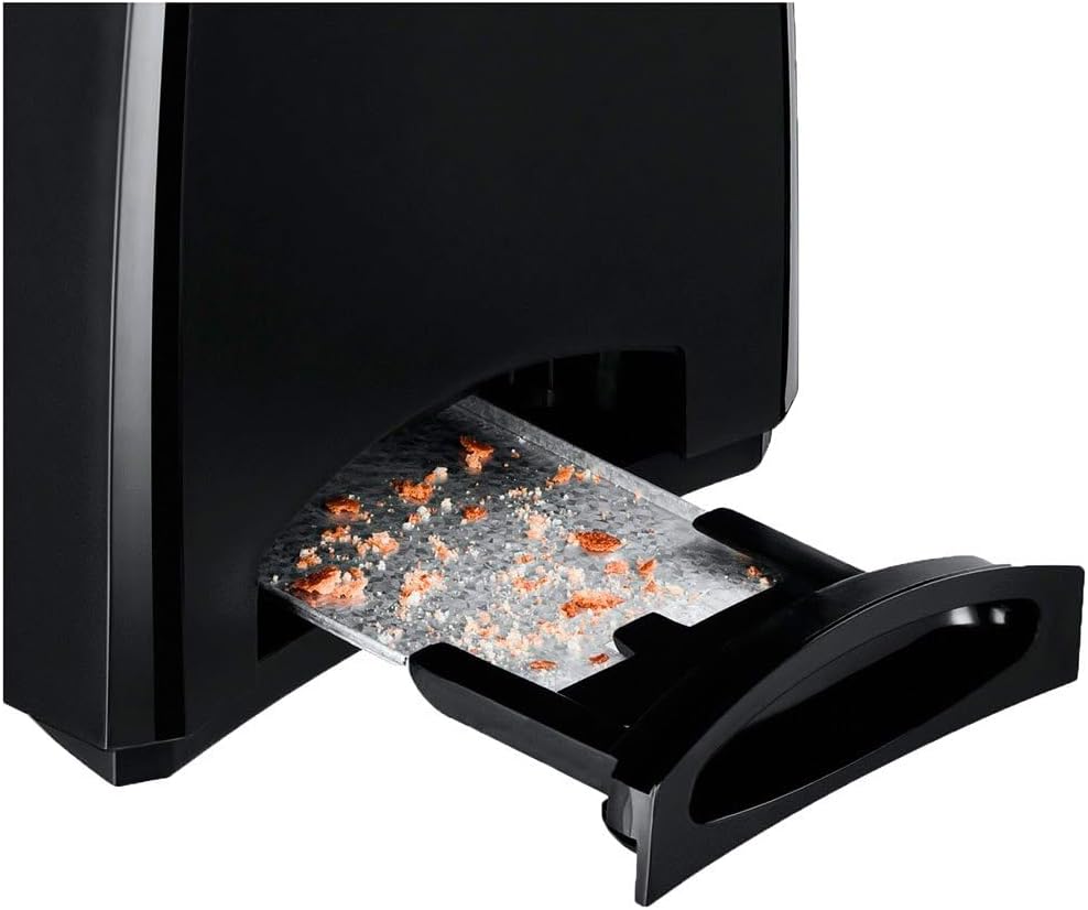 Pro Aroma Toaster mit Brötchenwärmer und Hebefunktion, Schwarz II