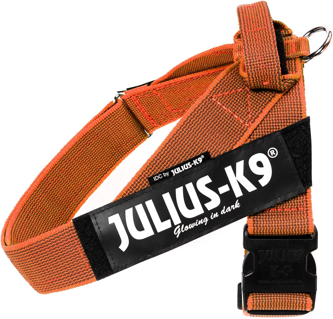 IDC Color & Gray - Beltgeschirr für Hunde, orange-grau / XL / Grösse, 2