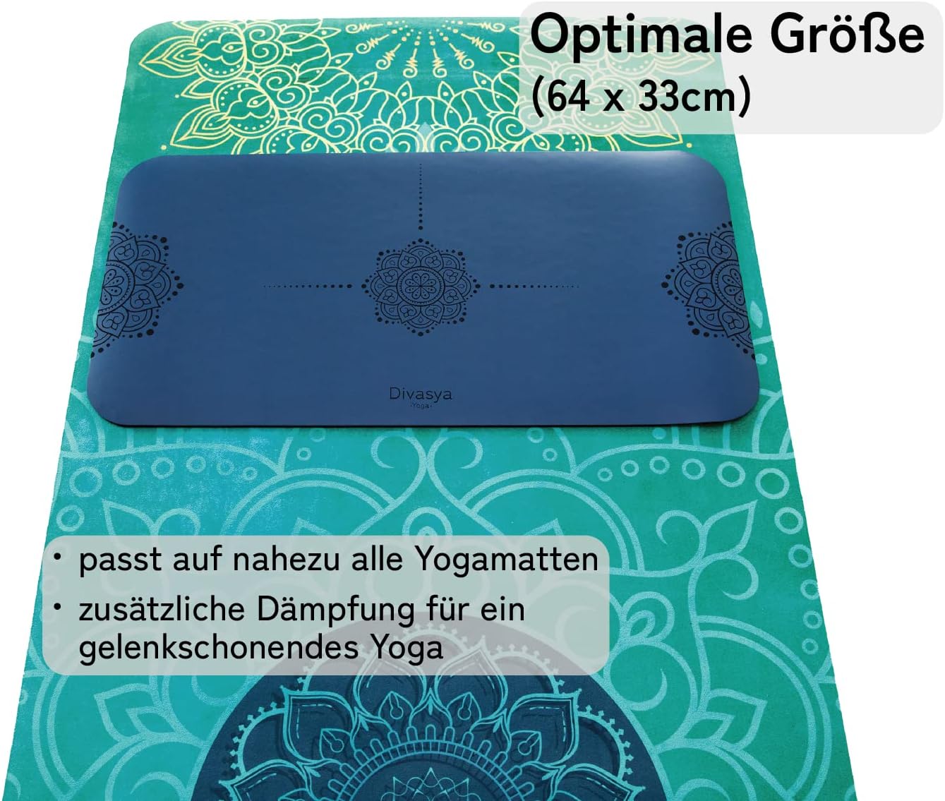 Yoga Knie-Pad, Blau