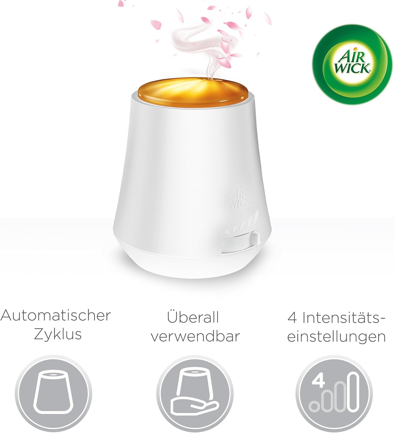 Aroma-Öl Diffuser Starter-Set mit ätherischen Ölen, Rose