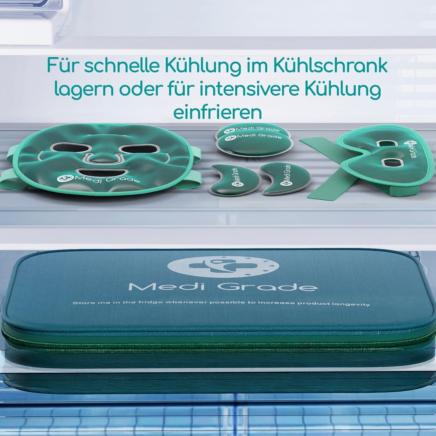 Kühlmaske Gesicht & Augenpads