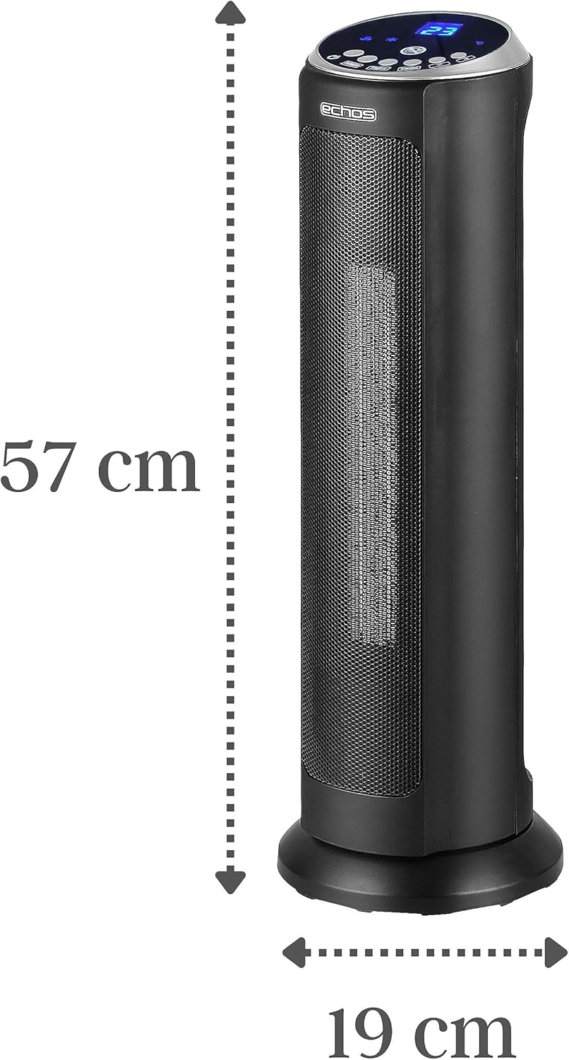 Turmheizlüfter mit Timer und Fernbedienung