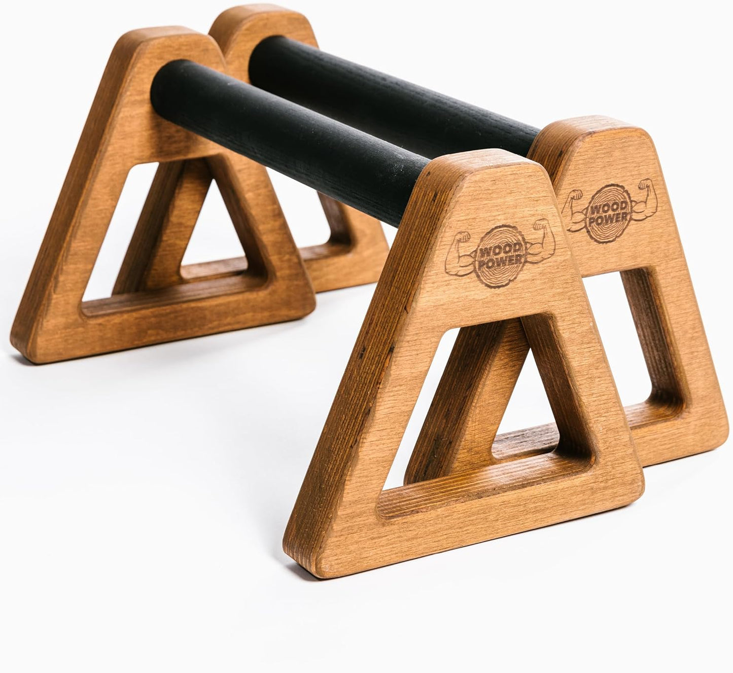Parallettes für Liegestütze & Calisthenics, XL, Brown