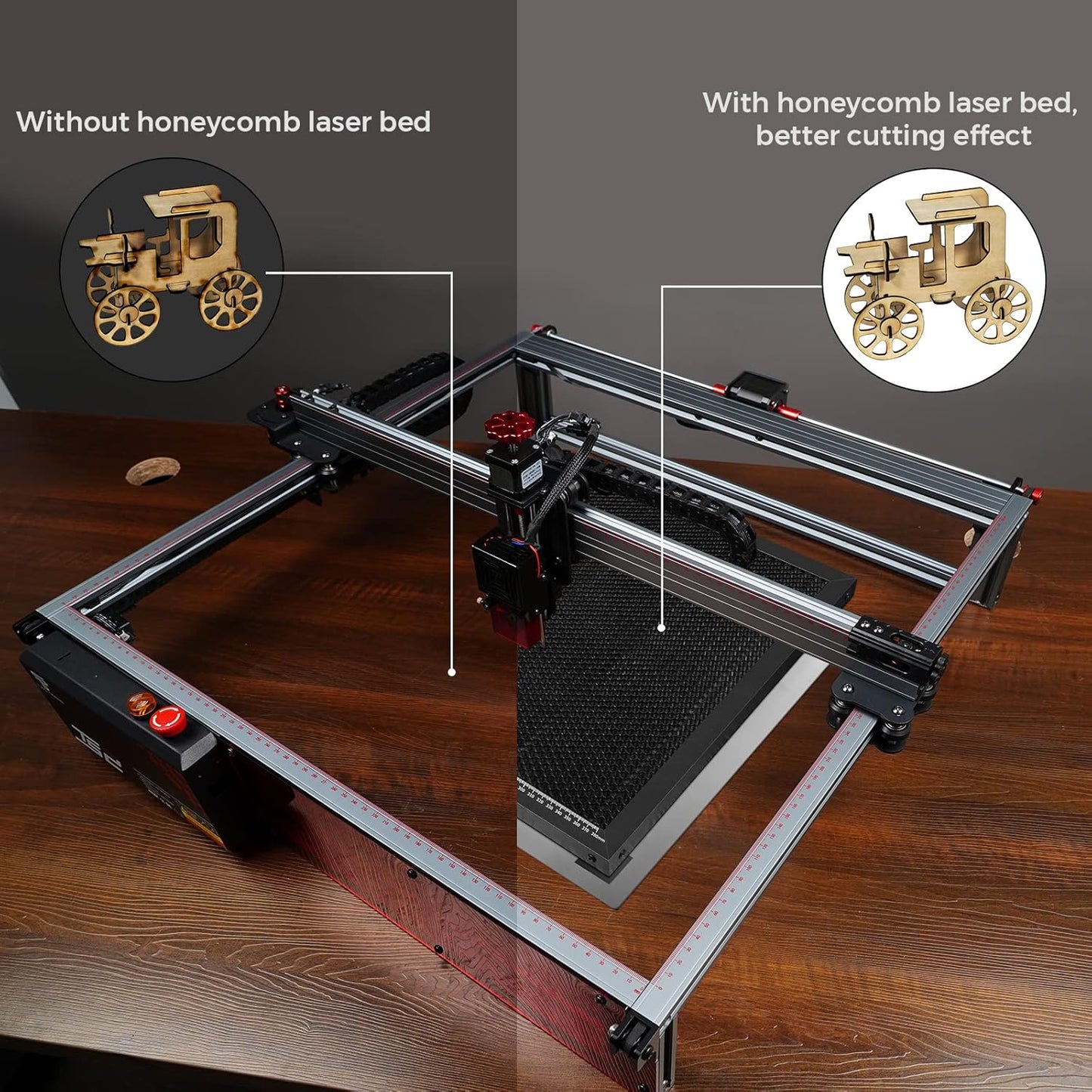 Waben-Arbeitstisch für Lasergravierer, 430x400mm