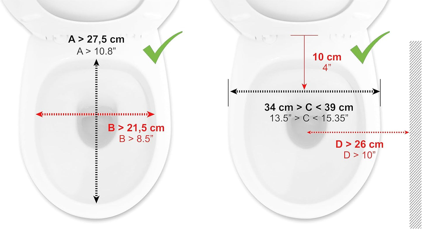 Toilettensitzerhöhung mit Armlehnen